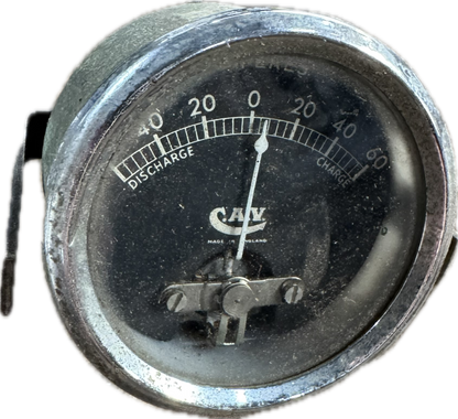 C.A.V. Amperes (0-60) ammeter gauge Military (Part Number 5539/146)